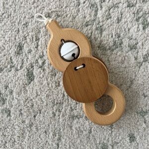 Lovevery Wooden Baby Rattle with Bell